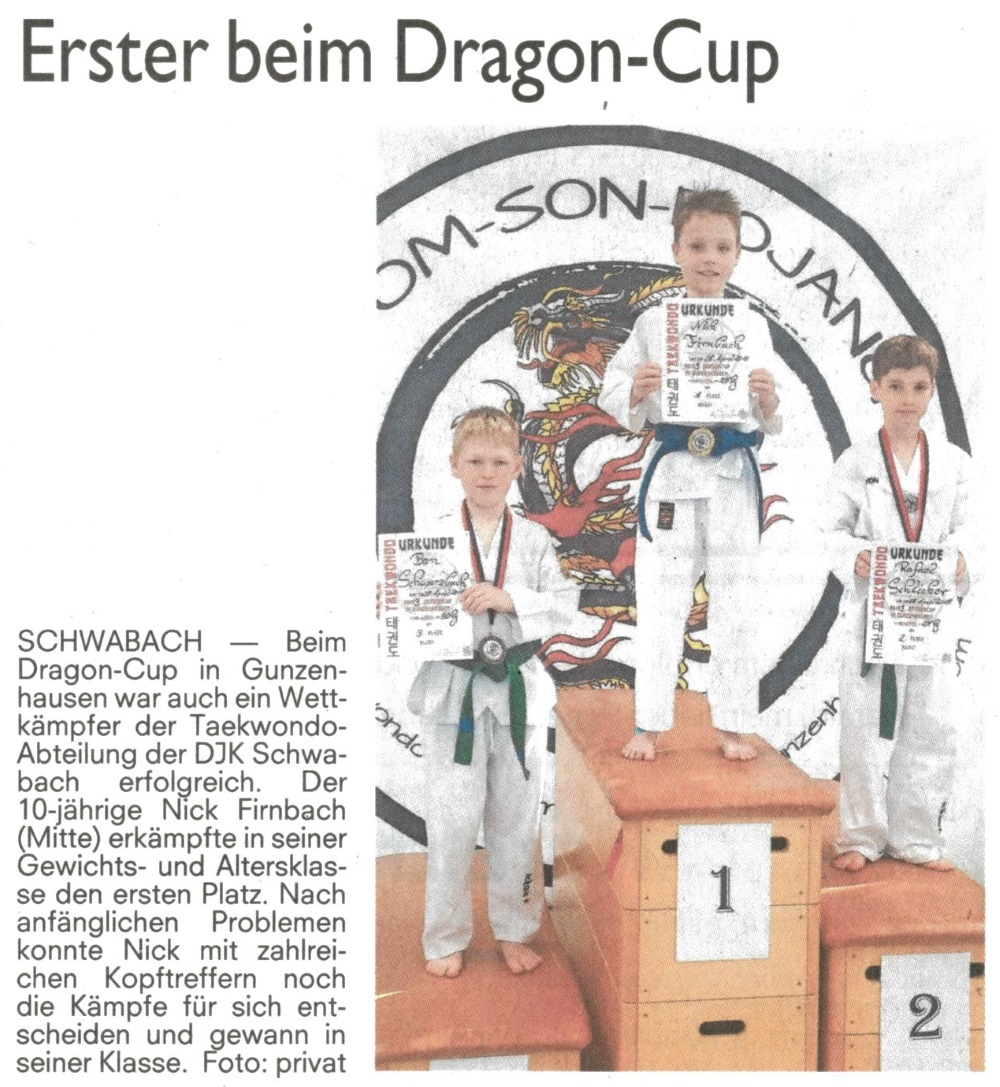 Erster beim DragonCup
